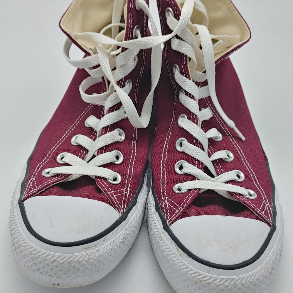Maroon High-Top Converse